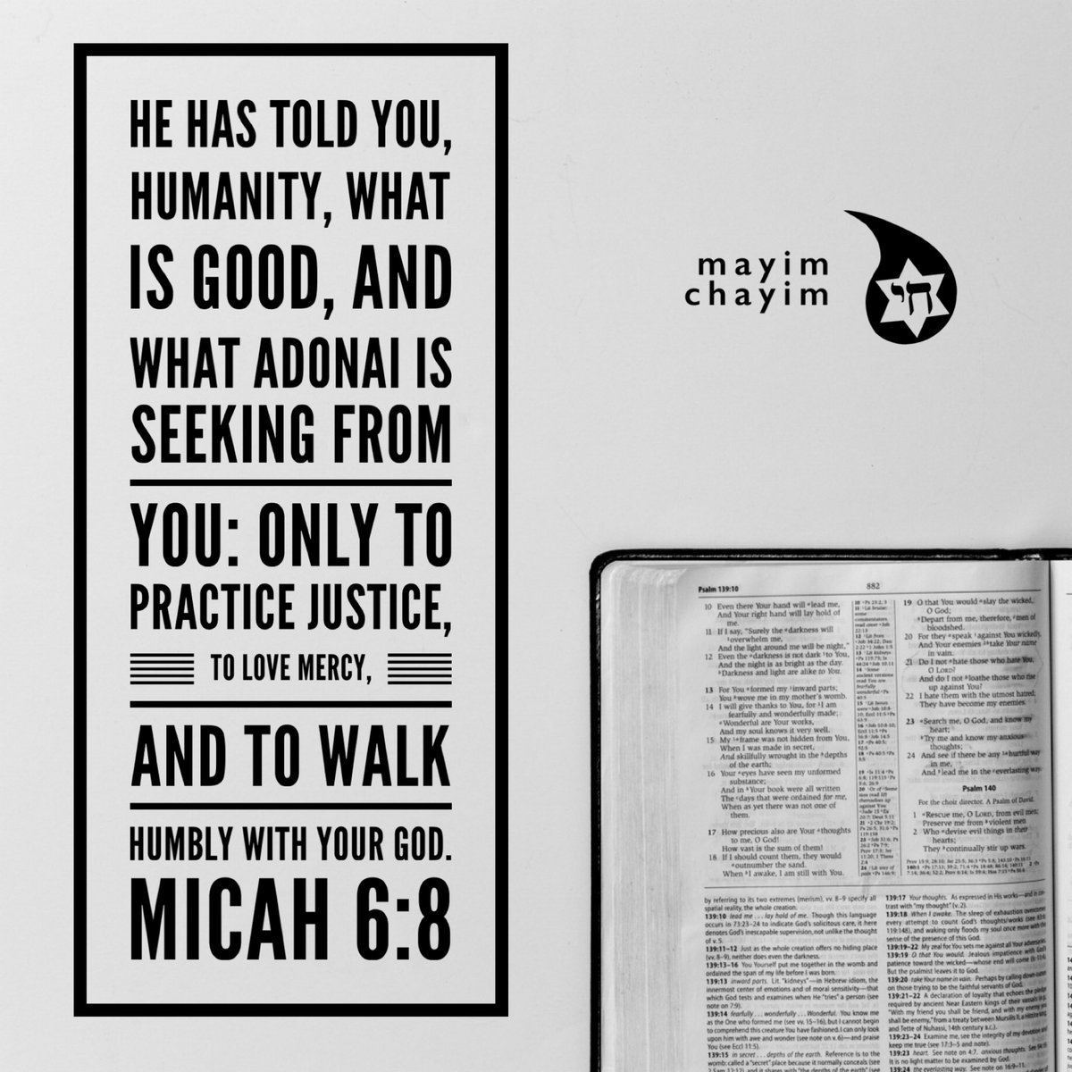 MayimChayim's tweet photo. Perfect reminder for today! No matter the outcome of the election, our most important role as believers in #MessiahYeshua is to “...practice justice, to love mercy, and to walk humbly with your God.” #Micah6v8 #TLV #ScriptureGraphic #ShalomEasternShore https://t.co/ShuntSAOrr