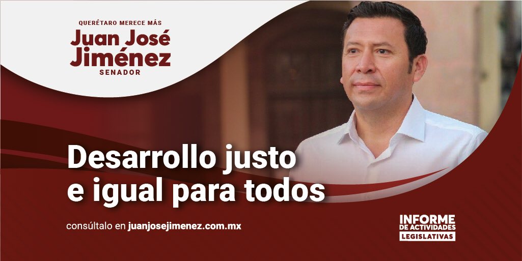 JJJimenezY's tweet photo. Estoy convencido de que #QuerétaroMereceMás servidores públicos que antepongan el bienestar de quienes menos tengan para lograr un desarrollo justo e igual para todos https://t.co/R69eB8drxD