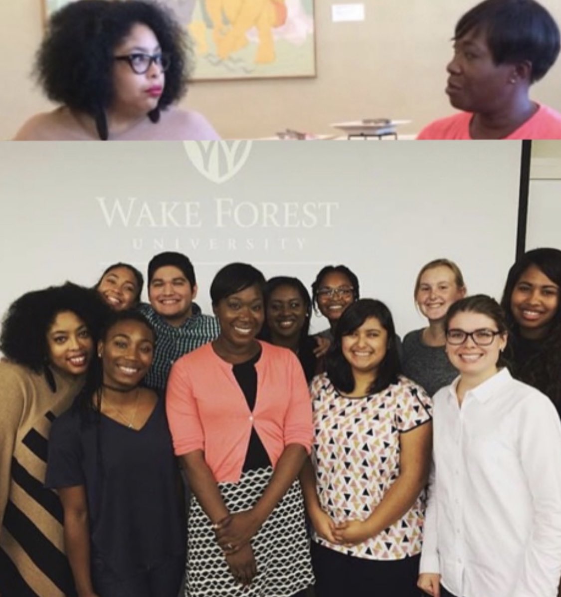 The following day during the SC primaries I took students to a taping of  @amjoyshow, arranged an interview w/  @WhipClyburn & brief meeting w/host  @JoyAnnReid who also spoke to my race & media class 5 years earlier  @WakeForest  #Election2020    #Vision2020Nation  @AU_SOC  @AmericanU