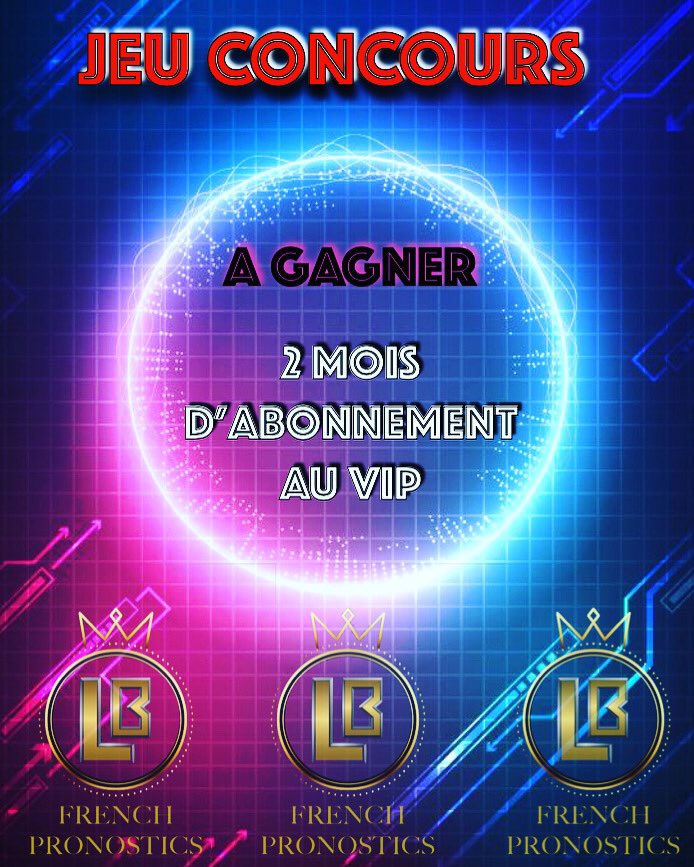 french_lb's tweet image. Jeu concours pour gagner 2 mois de VIP ! 
Notre vip c’est 300€ de benef en 1 mois avec 50€ 😎 
Tout se passe sur Instagram @lb_french_pronostics 🏆