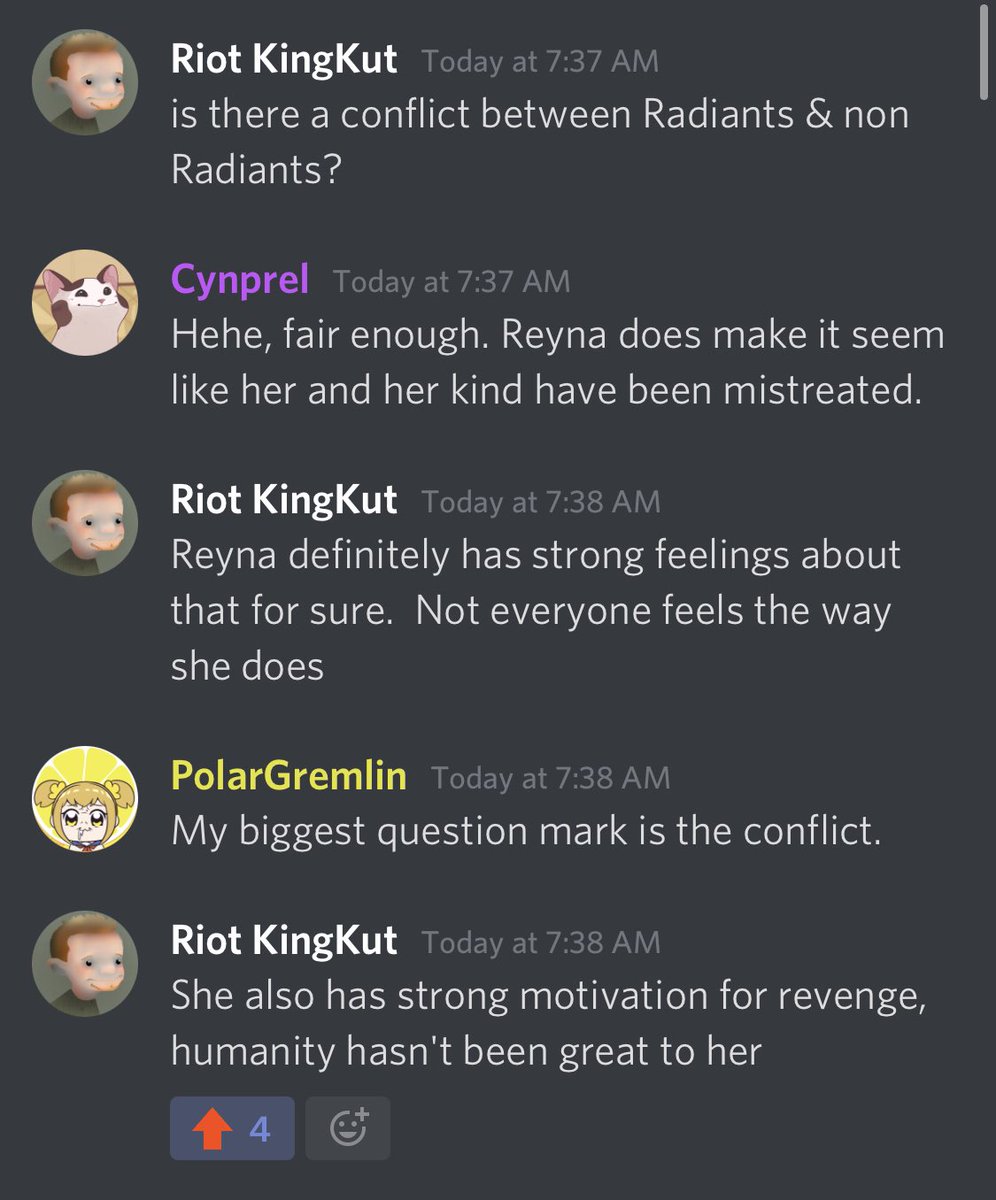 He also provided some context to Reyna’s issues with non-Radiants. Stating, “Not everyone feels the way she does.”(4/7)