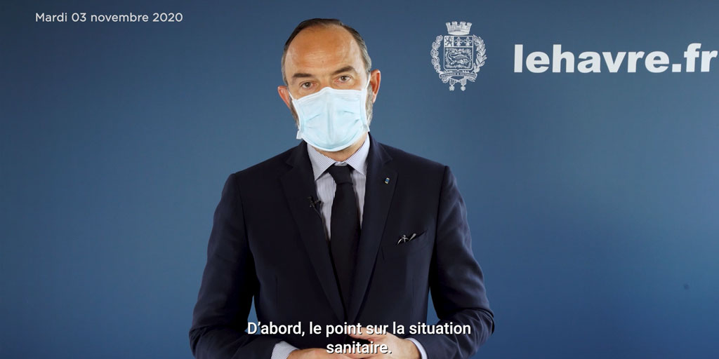 [VIDÉO – 3/11/20] <a href="/EPhilippe_LH/">Edouard Philippe</a> refait un point sur la situation sanitaire au Havre et vous communique les 4 numéros de téléphone utiles durant ce confinement.
Soyons tous mobilisés ! #TousAntiCovid
📽️ youtu.be/j8GGyqTHokw