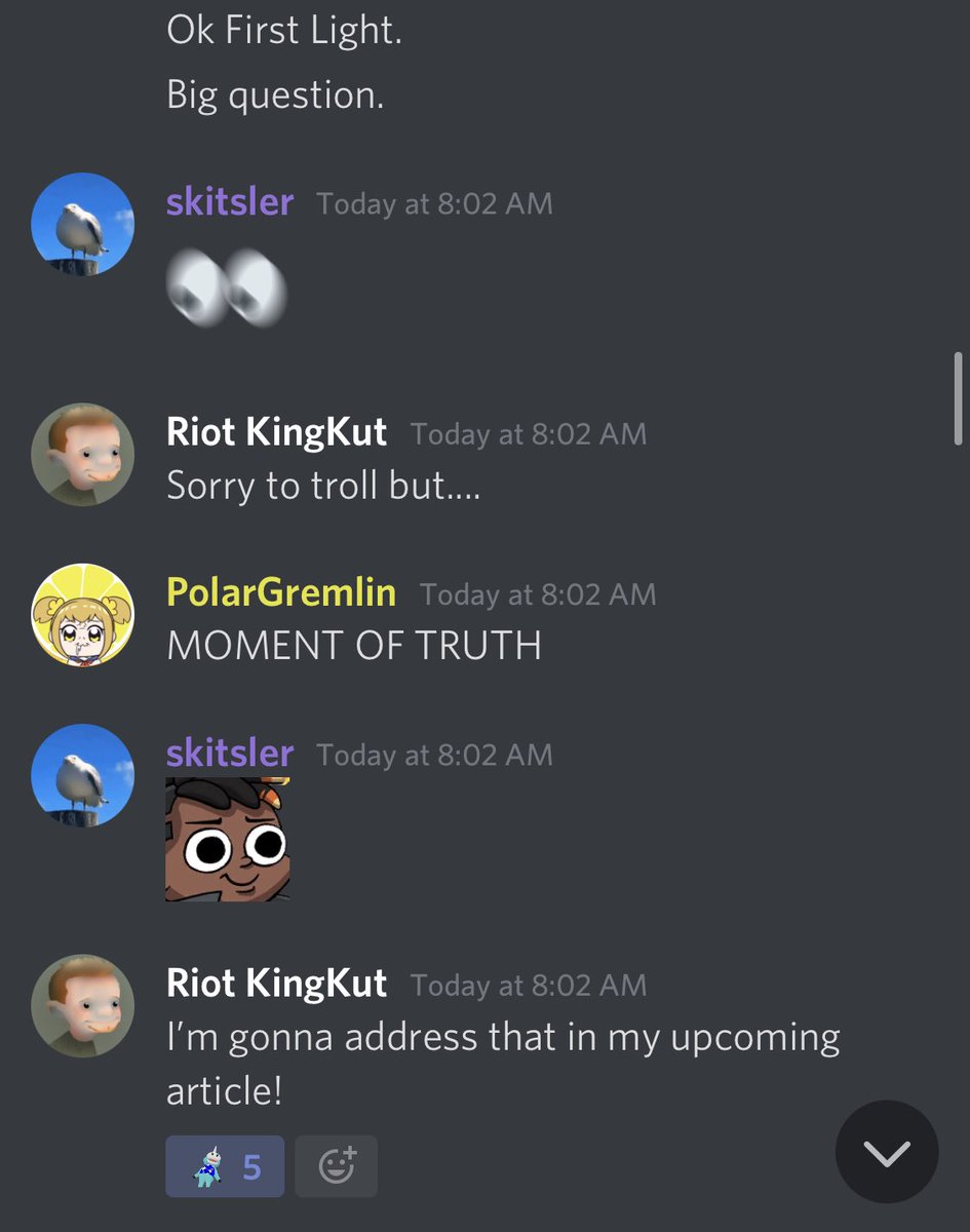 A major note: Nottingham is working on an article! (6/7)