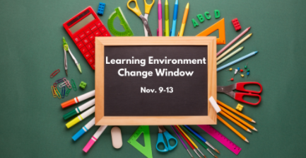 AshleyElem's tweet photo. PARENTS: Don't forget that the learning environment change window closes TONIGHT! If you wish to make changes to your child’s instructional environment for the third nine weeks of school, be sure to head over to the Student Portal before 11:59 p.m. to do so. https://t.co/neRRwtgqMQ