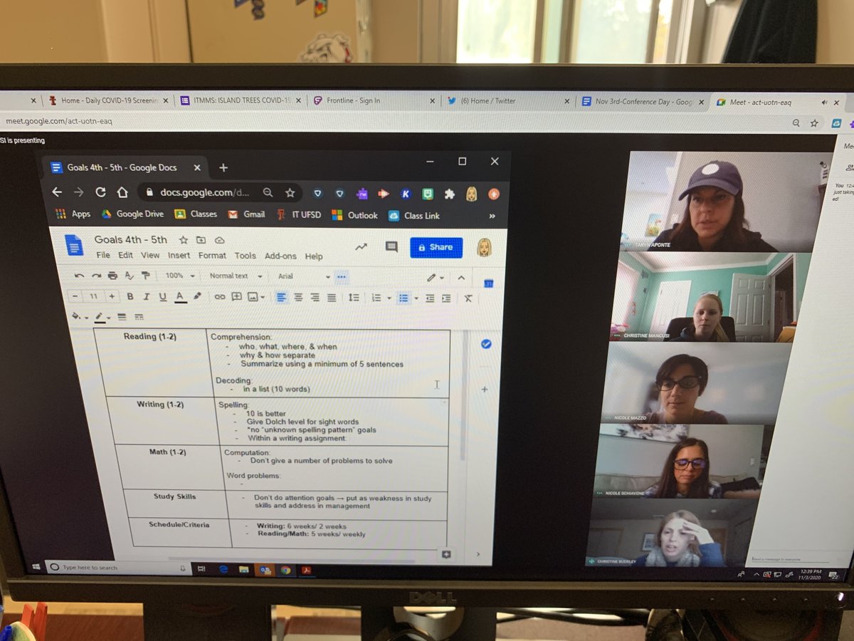 IT_SpecialEd's tweet photo. Our amazing teachers meeting to discuss how to best meet our students needs. @BethRoemerIT @IslandtreesMMS https://t.co/AFQIwjlVzV