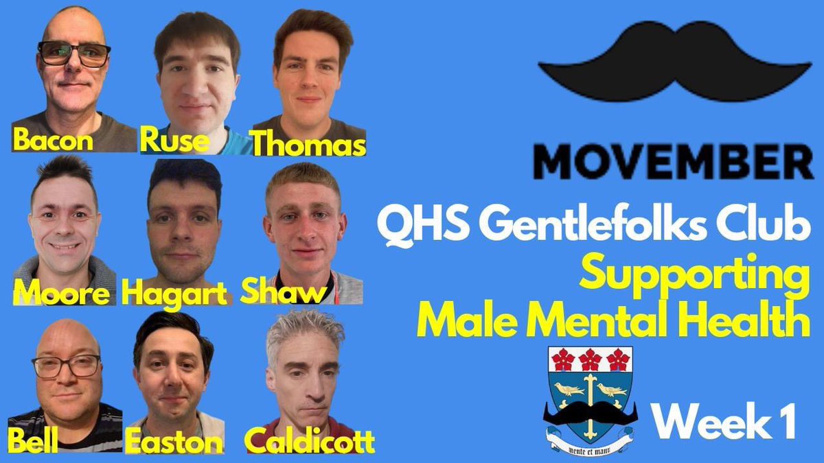 QHS_Business's tweet image. 💇🏻‍♂️🧔🏻 @MovemberUK 💇🏻‍♂️🧔🏻

To support and promote male mental health I’m taking part by growing (as is the tradition) a moustache of some description. 

All current and former QHS-ers ... please share/RT and of course donate if you are able to. Thanks

Donate: uk.movember.com/team/2386445