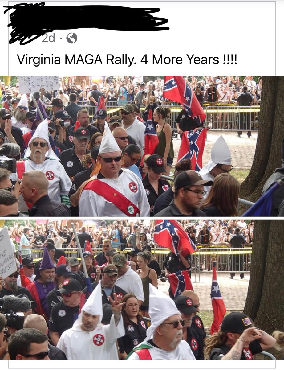 GregoryAHoward's tweet photo. This is Trump’s legacy: the resurgence of the Klan. https://t.co/VvDyyrqDSN