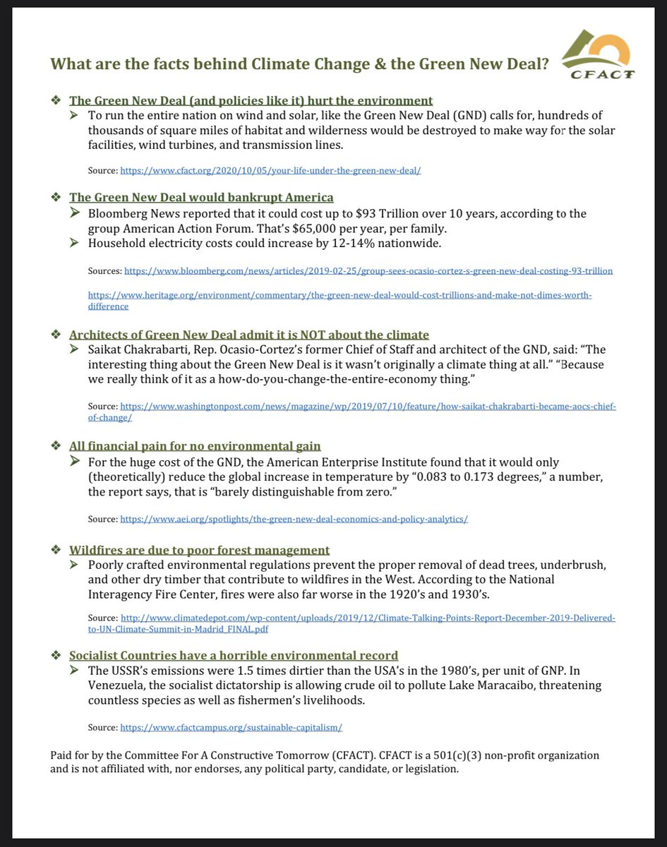 CFACT's tweet image. Voting today? Make sure you have the facts on climate change and the Green New Deal!

Share with your friends, family, and neighbors!!

#Election2020 #ElectionNight #VOTE #Vote2020