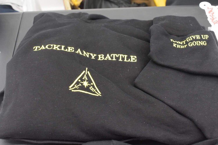 Tackleanybattle's tweet photo. 🚨It cost $0 to retweet a black owned business.🚨 I’m the founder of Tackle Any Battle a clothing brand created to help bring you the motivation you need to get through the day.  We have a 15% sale on our black hoodies this month. Get them while it last!! https://t.co/TR7td4bqJA