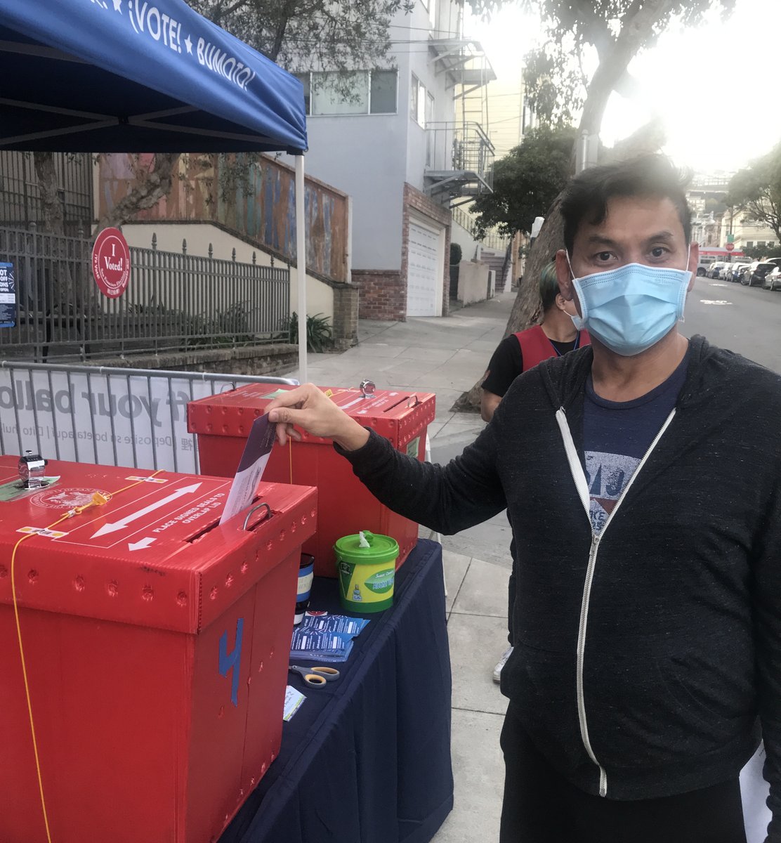 ASAging's tweet photo. Keith Kuo, ASA Program Manager, made it to the polls this morning. Have you voted yet? #AgingIsOnTheBallot #ASAVotes #Vote #Vote2020 https://t.co/mdM1vqMb1Q