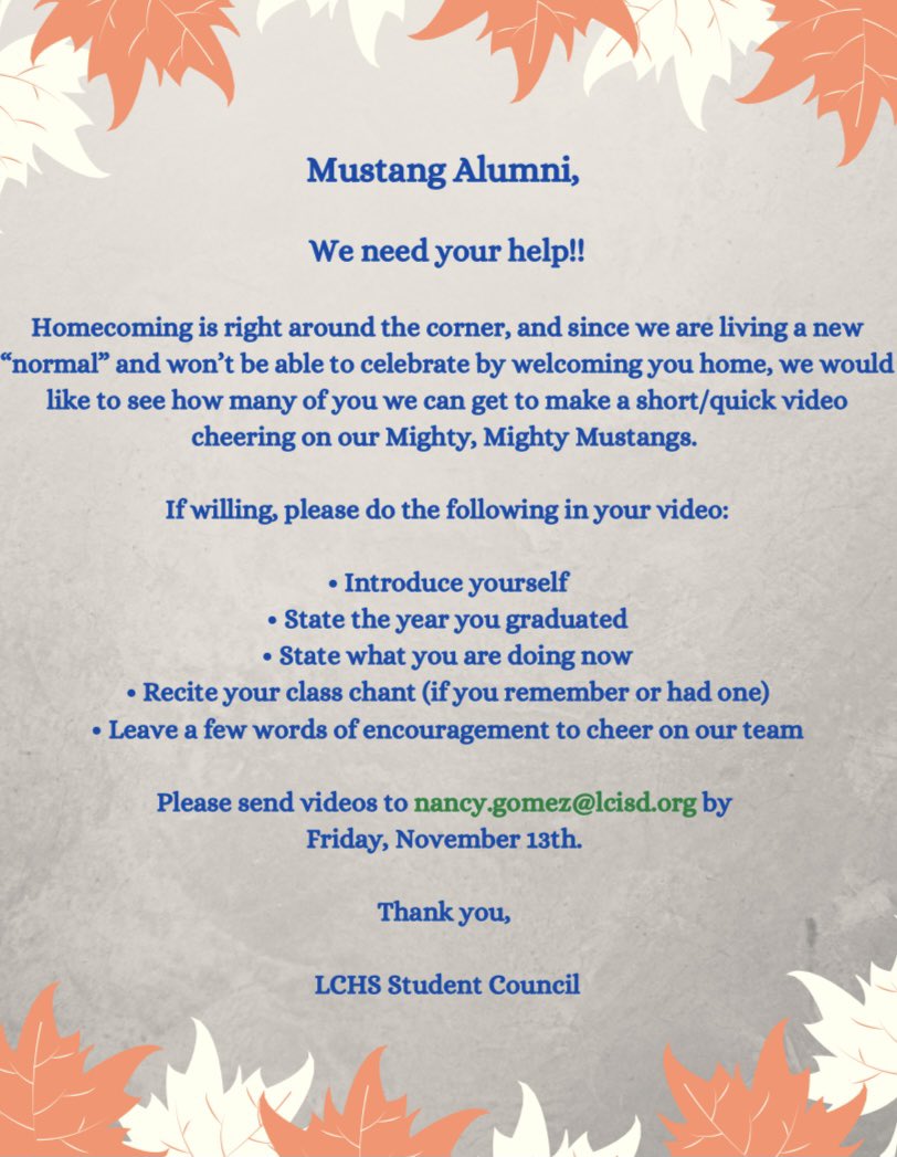 LCHS StuCo tweet media