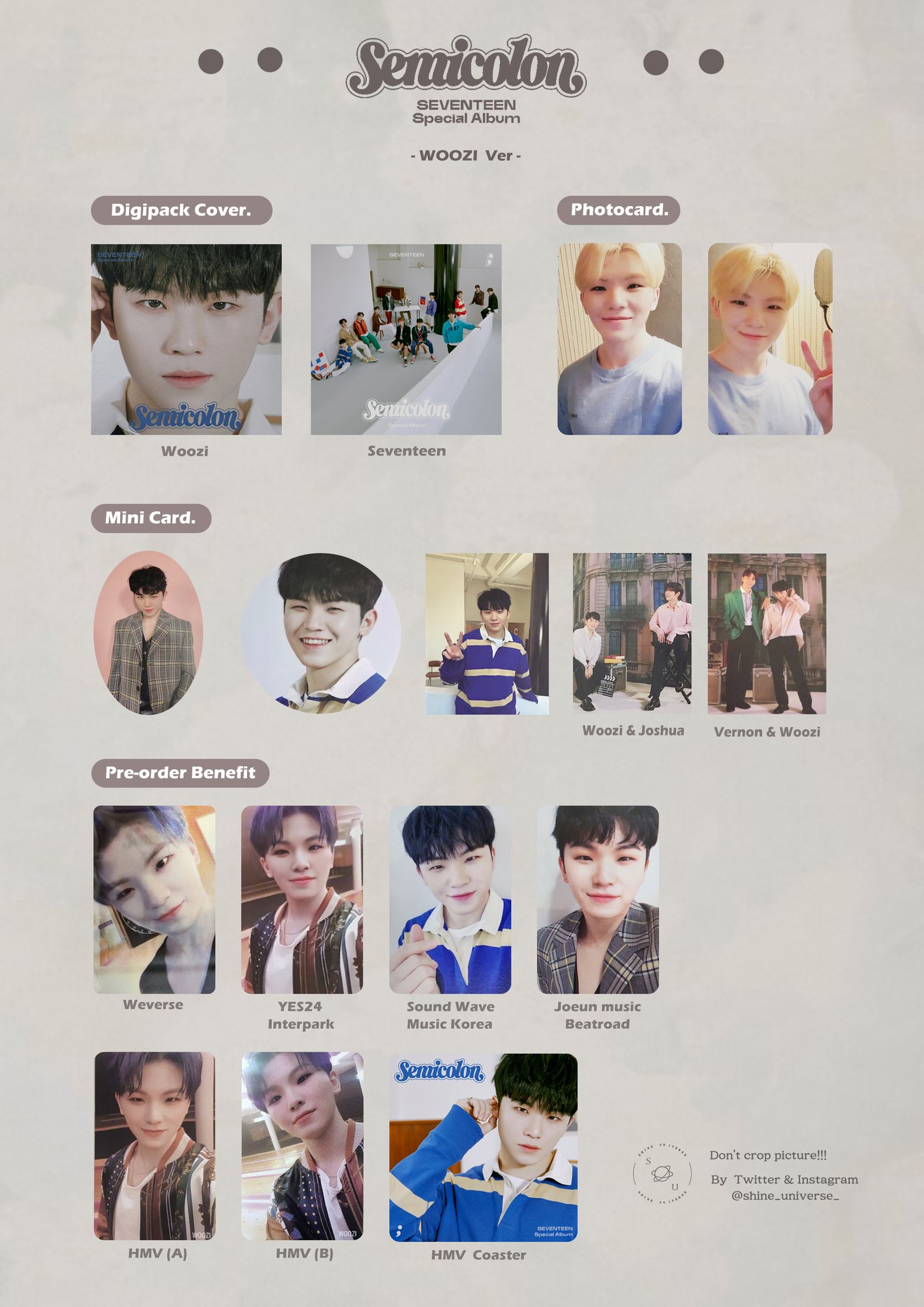SEVENTEEN Semicolon ウジ hmv Special Album ; [Semicolon] : SEVENTEEN | HMV&BOOKS online