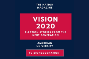 AU_SOC's tweet photo. #AUSOC student journalists highlight the concerns of young voters of color from diverse experiences and backgrounds leading up to #Election2020. Learn more about the Vision 2020: Election Stories from The Next Generation project, here: https://t.co/UnX7jomjCY https://t.co/gqXCPvTuAV