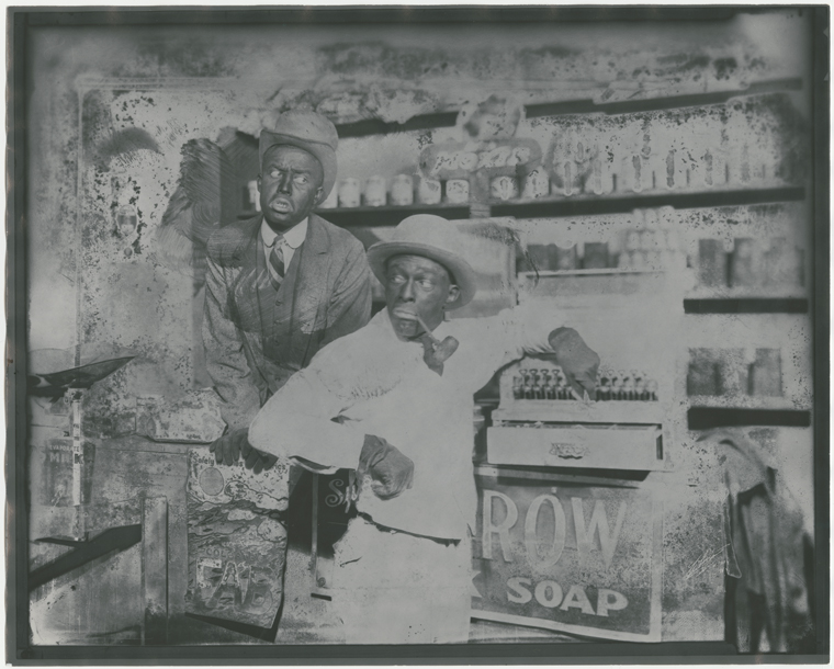 The crooked businessmen, played by blackface comedians and co-writers Flournoy Miller and Aubrey Lyles, traffic in insults, double-crossing, voter intimidation, and manipulation of the ballot box. The political elite provide them cover, and in the end, Harry Walton loses. /3