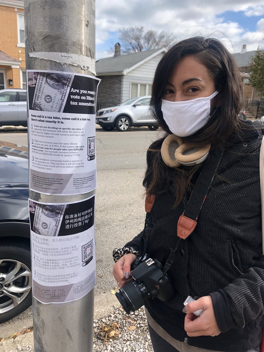 city_bureau's tweet photo. Our elections team has prioritized meeting the information needs of immigrant communities. This is why we published our reporting on in four languages: English, Spanish, Chinese and Arabic. We made our stories accessible through interactive fliers. https://t.co/jCnzlHxw5l