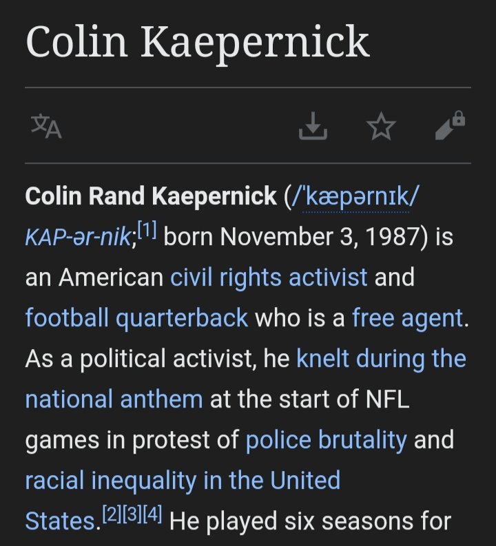 Today is Colin Kaepernick birthday  . Happy birthday king 