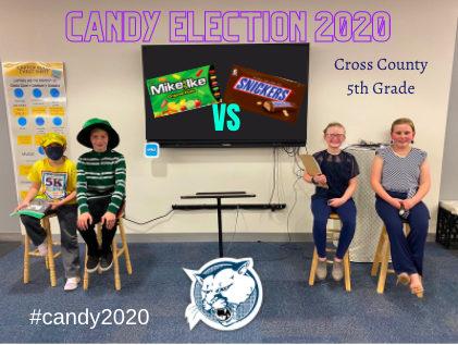 CrossCounty1's tweet photo. It's Election Day @cccgrade5 This will be a close one friends! Stay tuned! #cccougars #candy20 https://t.co/aT5YrTpeoF