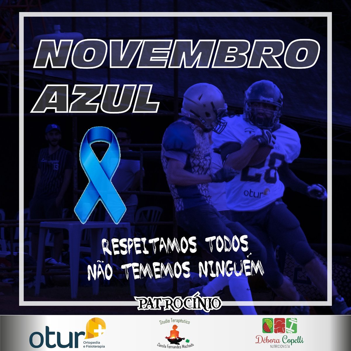 corsarios_fa's tweet photo. NOVEMBRO AZUL
Prevenção é o melhor tratamento.
#corsariosfutebolamericano
#corsariosallblacks
#oturortopedia
#studiocamilafernandesmachado
#deboracopellinutri
#vivianrocaquiropraxia
#futebolamericanobrasil
#futebolamericanobr
#marenegra
#novembroazul https://t.co/SL9gKHrcfa
