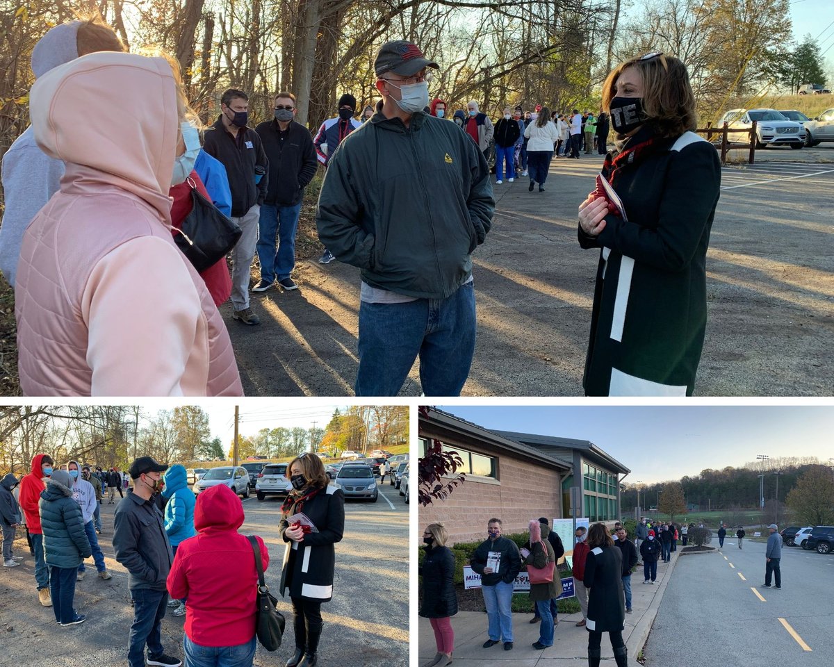 pamforpa's tweet photo. We can feel the energy at the polls. A steady stream of voters, and lines are moving. Whether you’re voting at the polls in-person or hand-delivering your mail-in ballot at the county elections office, today at 8 PM is the last chance to have your voice heard! Vote! https://t.co/RSxL6b8J8S
