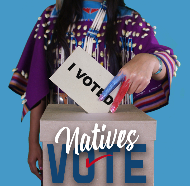IllumiNative's tweet image. When Native peoples come together to protect tribal sovereignty, our communities, our land &amp;amp; water, we are powerful. 

Share this image &amp;amp; let us know what Native land you voted on. Visit native-land.ca to find out. #NativesVote #ElectionDay #NativeAmericanHeritageMonth