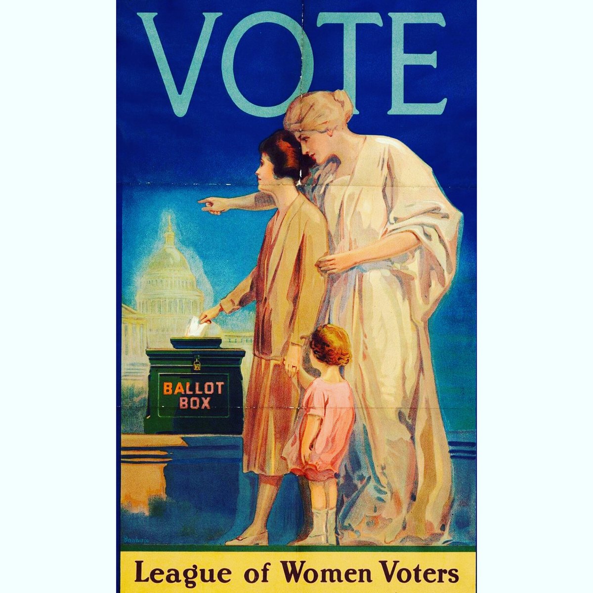 DavidSEwing's tweet photo. 100 years ago @LWV urged the newly enfranchised 27 million women to vote for the first time on November 2, 1920 for the Presidential election. #vote #votesforwomen #leagueofwomenvoters https://t.co/PAEaSOHdIQ