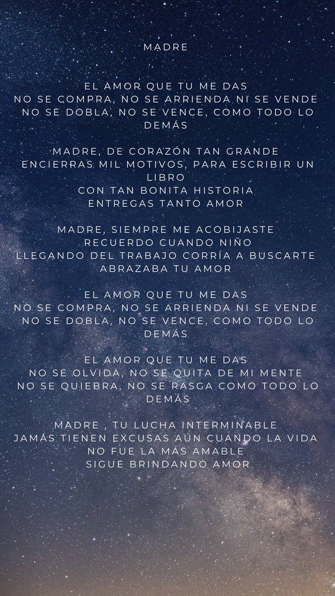 El 18 de octubre sacamos esta hermosa canción llamada MADRE #donmauro