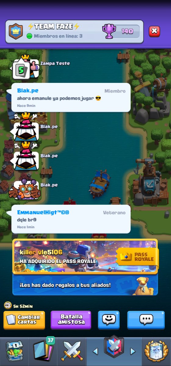 El cumplimiento es una de nuestras características 💪 y hoy lo demostramos una vez más, se realizó el pago (pass Royale🥳) de los 2 mejores en WIN RATE de ma temporada en competitivo.
Gracias por la confianza muchachos! 😎 
🥇<a href="/Edward_CR3/">Edward</a> 
🥈@Vle5106