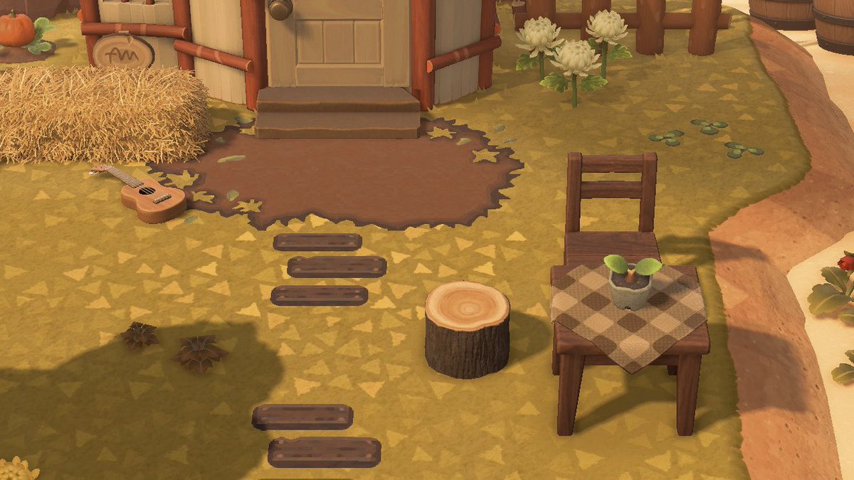saltspringac's tweet photo. papi’s house and strawberry farm 🍓
— only the best for my favourite villager!! i’m pretty happy with his yard it was a little tricky to do because of the shape and location of it but i’m really happy with the outcome :)) https://t.co/Kfre8hHcjZ