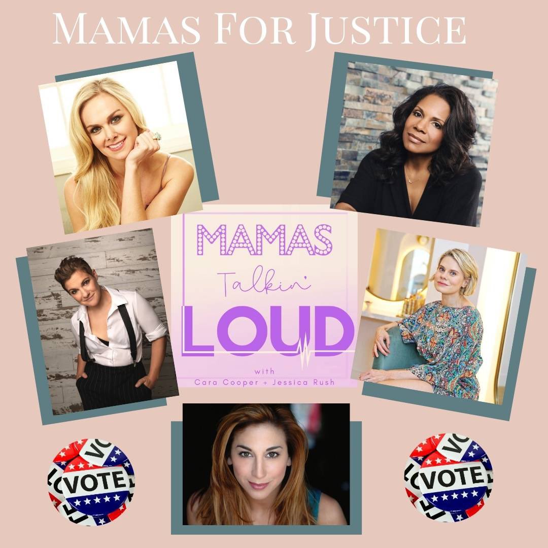Listen to #mamastalkinloud while you stand in line to #VOTE. @LauraBellBundy @AudraEqualityMc @DaisyEagan @LorinLatarro & @celiakb #standupspeakout #bethechange 💪🇺🇸(all eps avail wherever you get your #podcasts) #WomensRights #RacialEquality #socialjustice #gayrights #gunreform