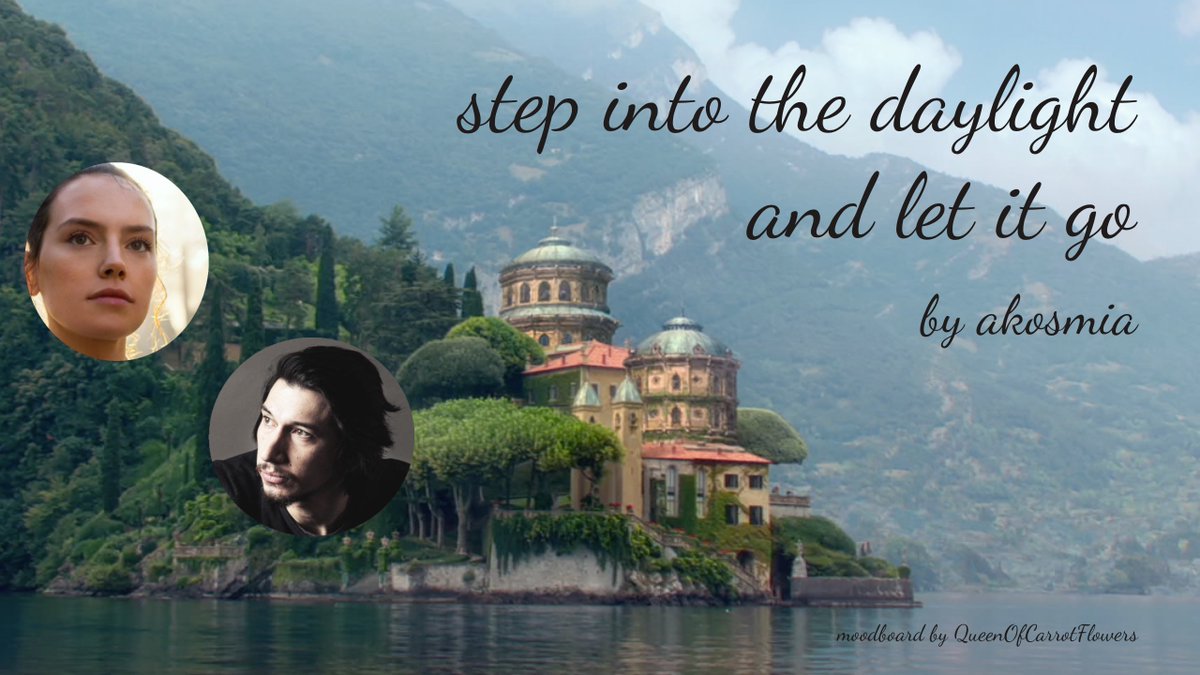 step into the daylight and let it go by akosmia (T)"We survived. We can figure the rest out, together. We have a whole lifetime for that". reylocaltrash says "full of fluff and sweetness! just ben and rey showing how they love each other" https://archiveofourown.org/works/22351291&nbsp;