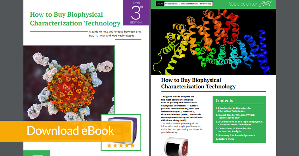 SelectScience's tweet image. New eBook: Get to grips with the 5 main biophysical methods for protein characterization and access expert insight, key considerations, and useful resources to help you choose the best technology for your work. Download it for free here 🔗 bit.ly/3kSE08p #protein