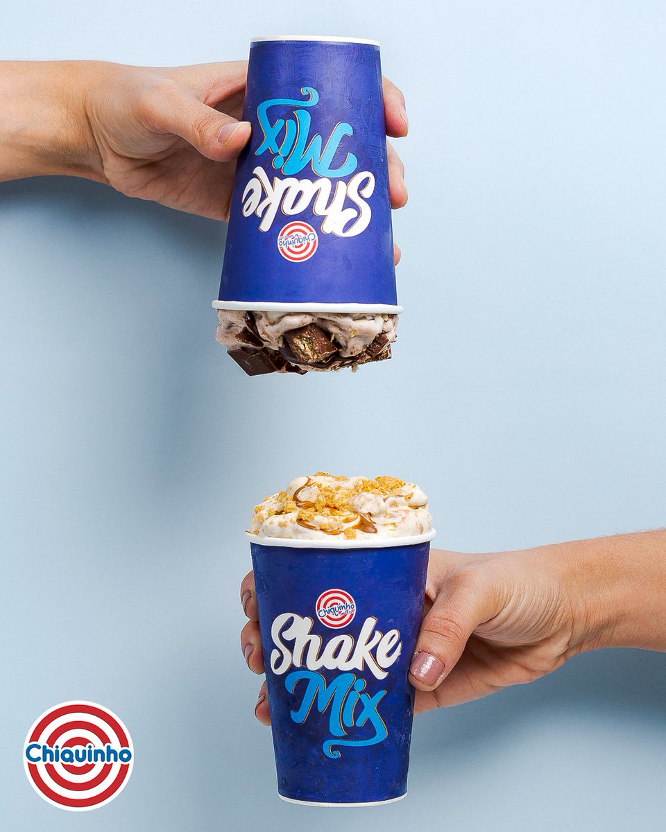 Parte da experiência incrível de tomar um Shake Mix é se surpreender com a consistência única de virar a cabeça! <a href="/chiquinho/">Chiquinho</a>  #SeuSorvete #ShakeMix