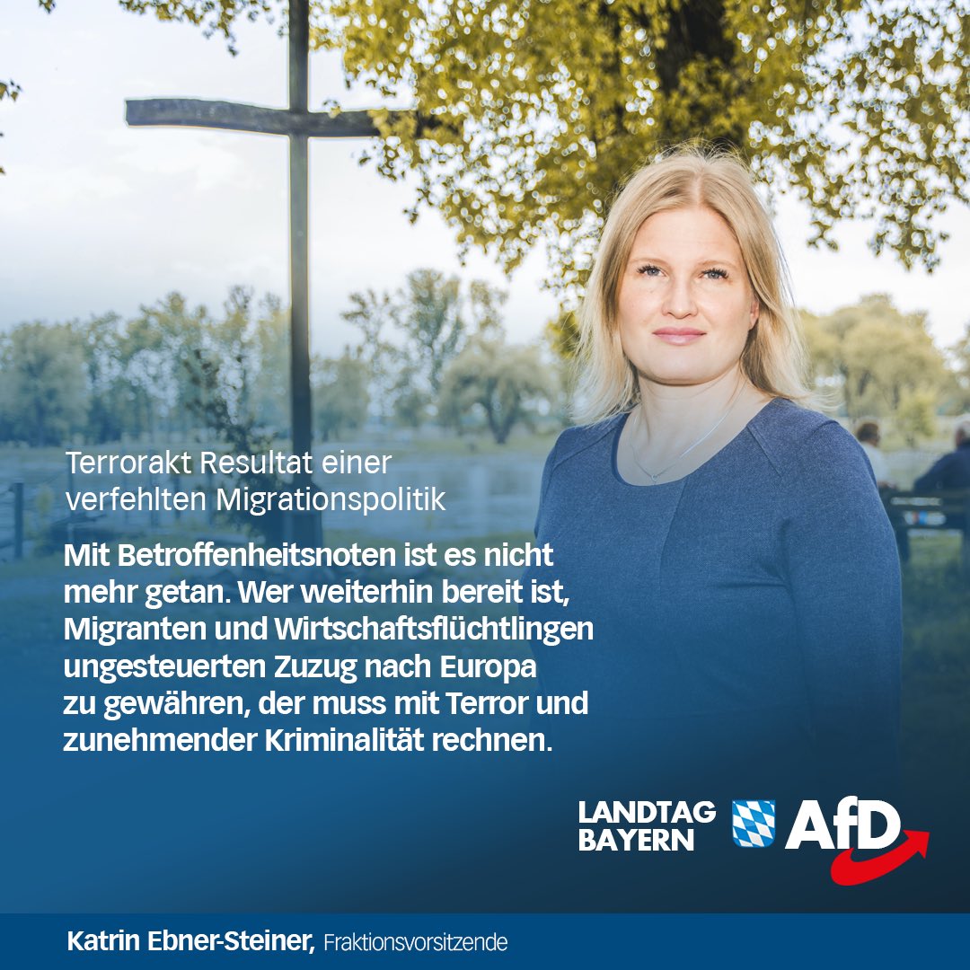 KEbnerSteiner's tweet photo. Ebner-Steiner: Terrorakt Resultat einer verfehlten Migrationspolitik #Wien #Nizzabeheading #Lyon #parisbeheading # https://t.co/GSmNminG8Q