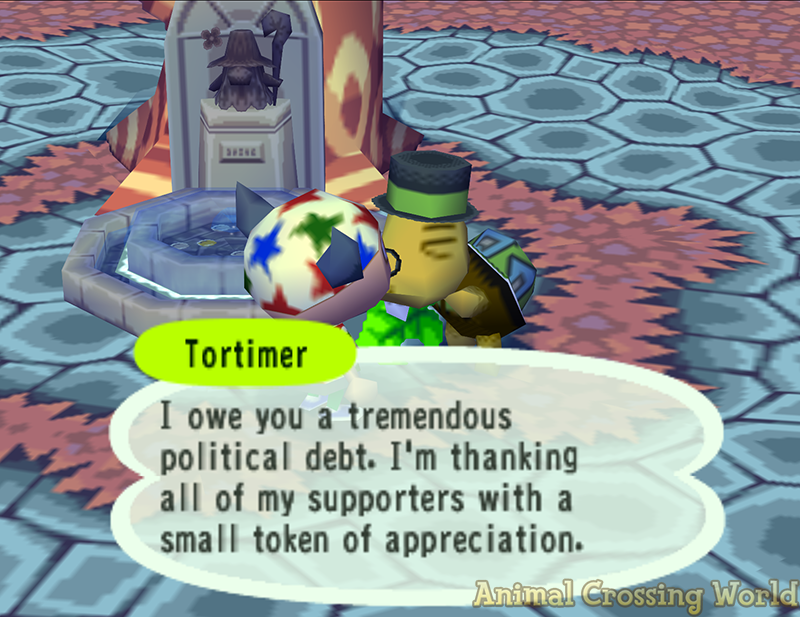 ACWorldBlog's tweet photo. Today is Mayor's Day in Animal Crossing for GameCube! 🎉 #AnimalCrossing

Be sure to get out and vote today in the US if you haven't already. 🗳️ #VOTE https://t.co/v2hTMTUbQP