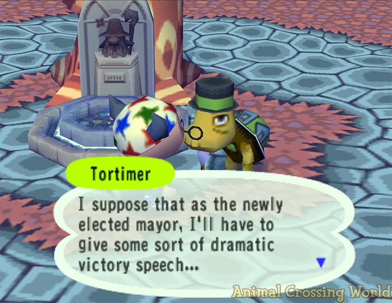 ACWorldBlog's tweet photo. Today is Mayor's Day in Animal Crossing for GameCube! 🎉 #AnimalCrossing

Be sure to get out and vote today in the US if you haven't already. 🗳️ #VOTE https://t.co/v2hTMTUbQP