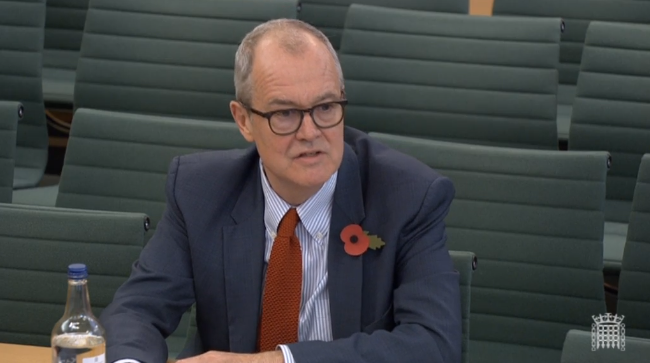 Graham Stringer, Lab, asks Patrick Vallance if it was sensible or fair to put up a graph modelling 4,000 deaths a day