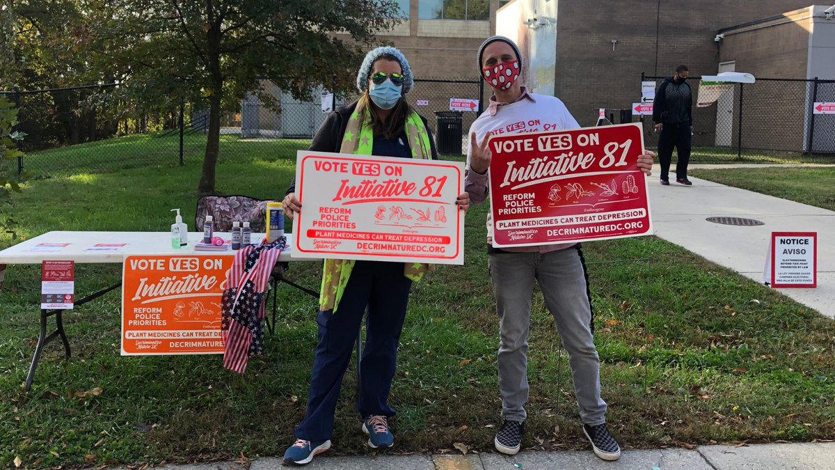 We are out at polls across DC sharing information about #Initiative81 and and #plantmedicines! 

#VOTE #YesOn81
