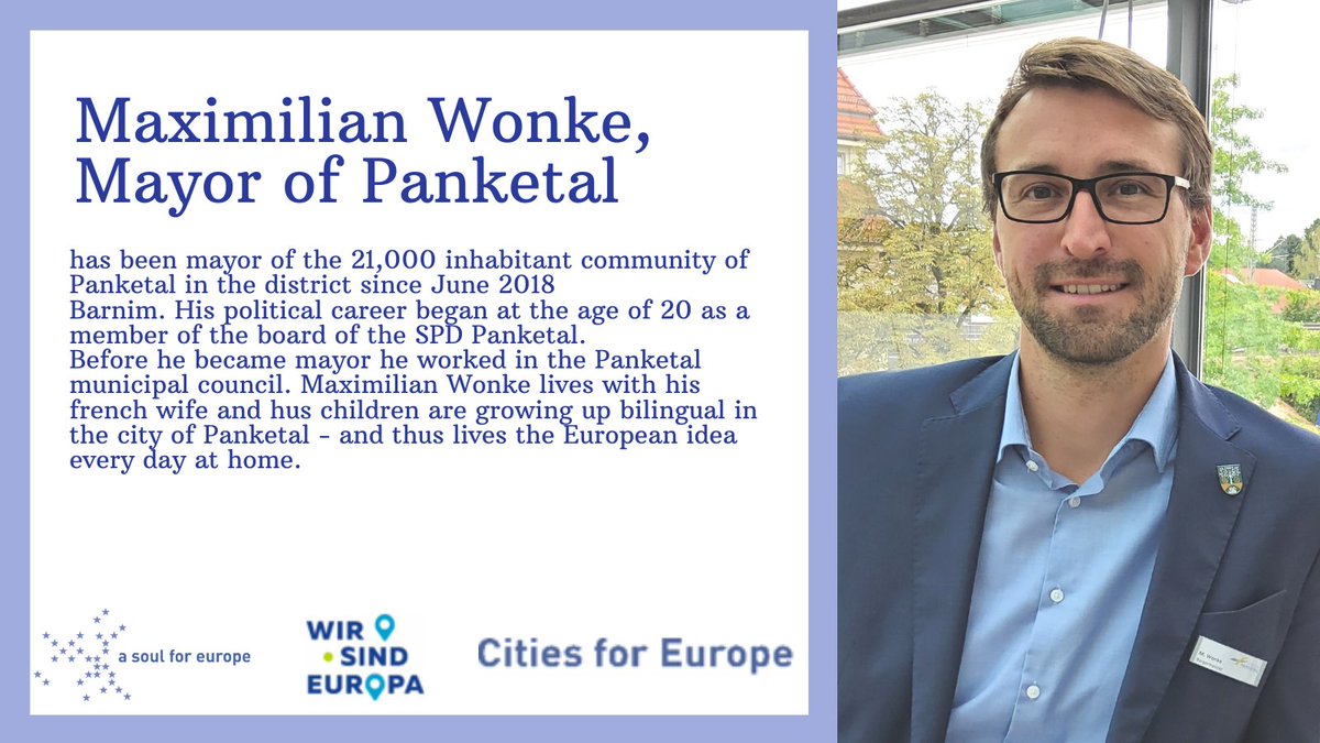 asoulforeurope's tweet photo. "Municipalities form the foundation of the European House. The cooperation of all European cities, offices and municipalities contributes to the stabilization of this foundation". says M. Wonke about #europebottomup and will join our #berlinconference on Nov. 8th 🇪🇺 https://t.co/RKoO8GE6EQ