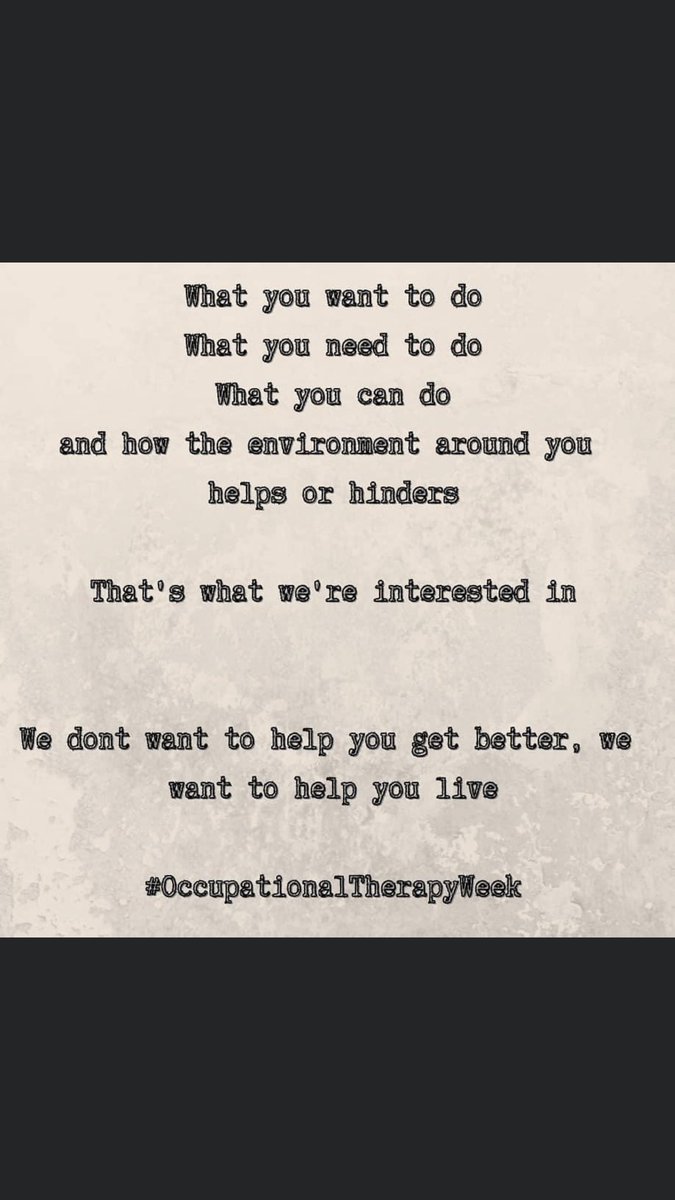 HarrietRuby1's tweet photo. #ChooseOT #OccupationalTherapyWeek #OTweek2020 https://t.co/etH7T0JiBI
