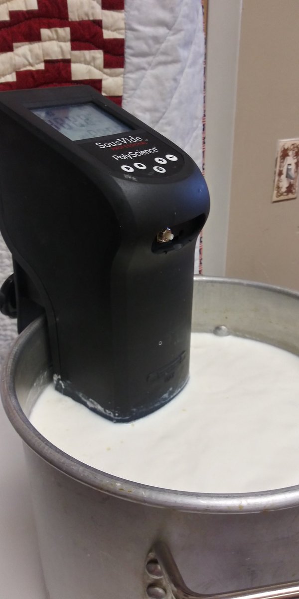Culinary Apps class making cheese... First Time!