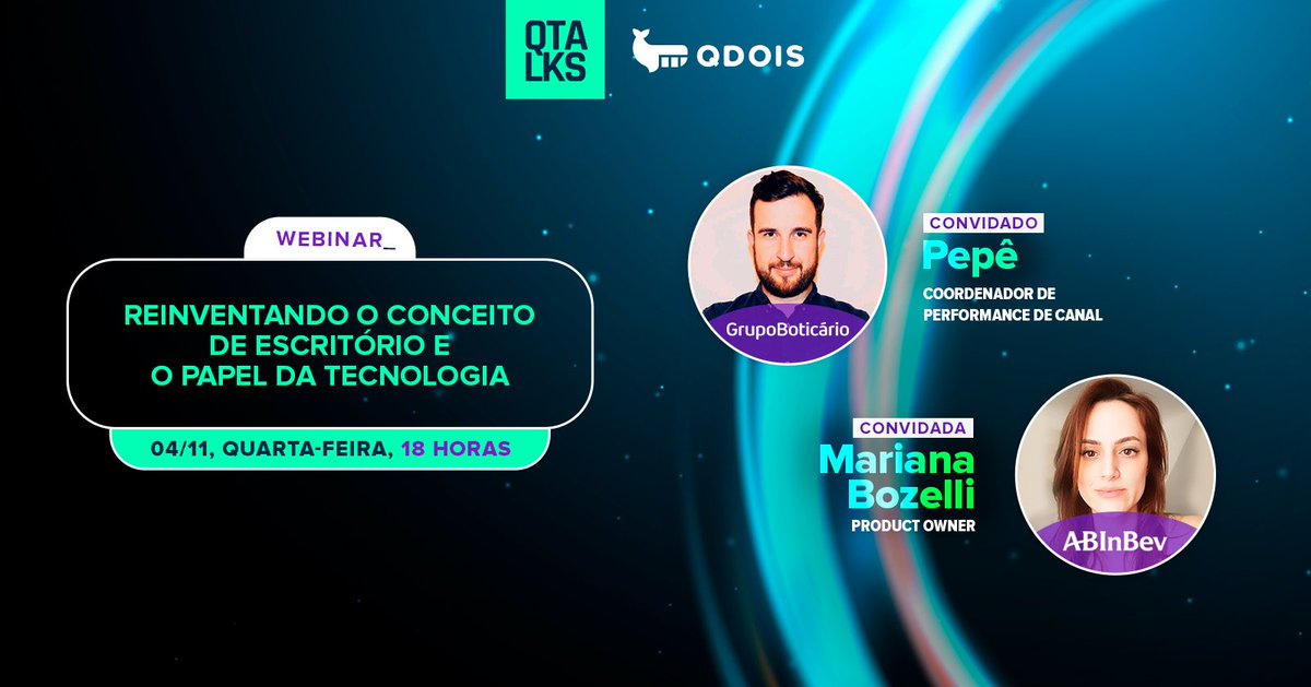 qdoisdata's tweet photo. 💡 A próxima edição do QTalks já é amanhã!

Se inscreva gratuitamente aqui:
https://t.co/F3oLImu5WS

Nos vemos lá! https://t.co/Q1De3PjmHm