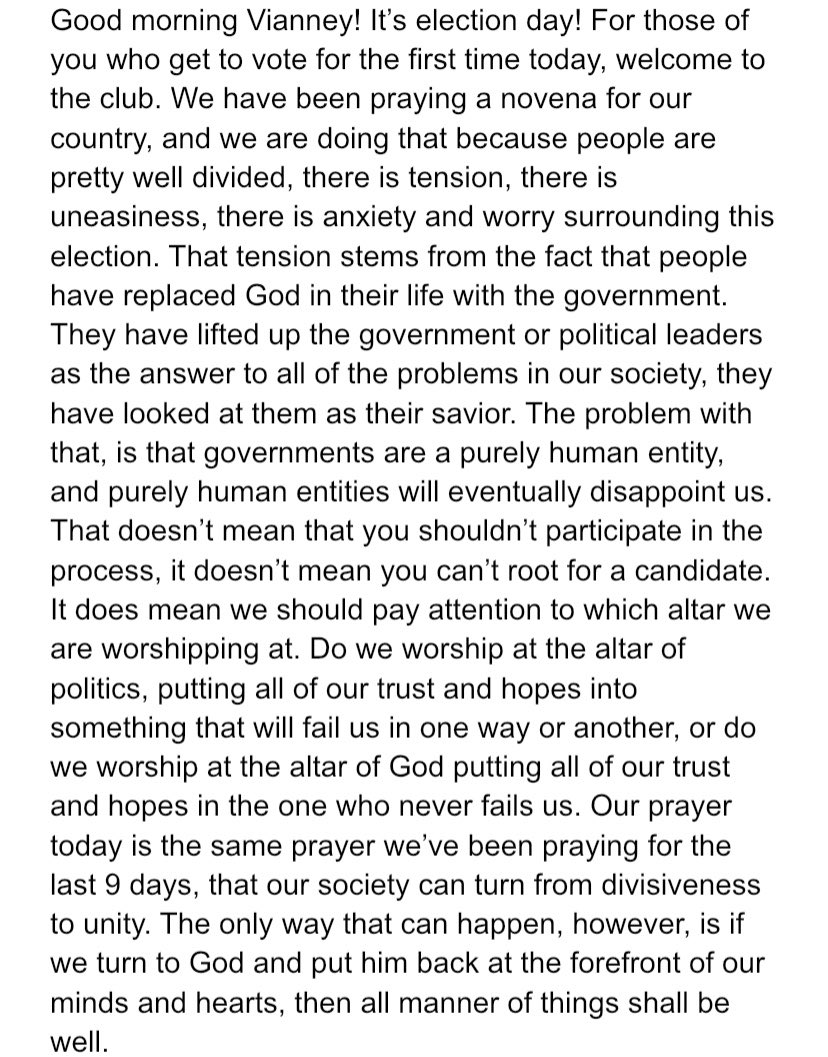 Our message to our school community on this #ElectionDay