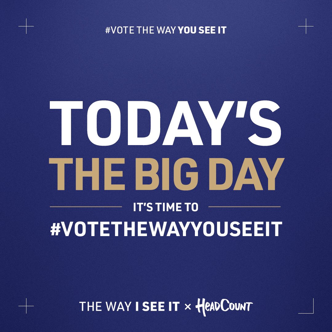 This is your chance. Make your voice heard. #Vote #VOTETheWayYOUSeeIt