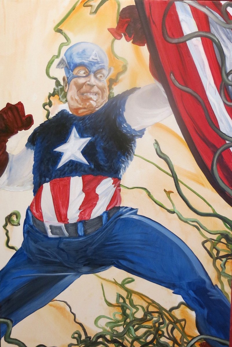 Excited to share original artwork on sale at my #etsy shop: Captain America John McCain original oil painting by Issa Ibrahim, affordable and free shipping... issuesgallery.etsy.com
#comicsmanga #vertical #popart #captainamerica #avengers #marvel #issaibrahim