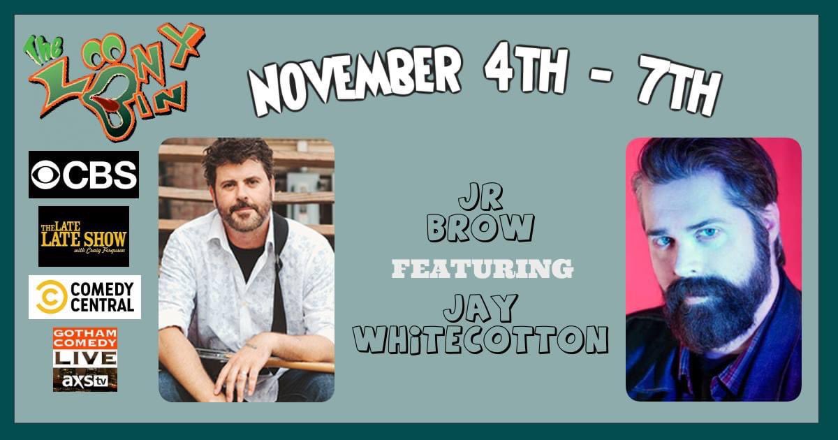 November 4th - 7th: Come see JR Brow headlining, Jay Whitecotton featuring, and Marty Johnson Hosting.

For Specials/Discounts make reservations over the phone by calling (405) 239-4242.
***Reservations are strongly recommended. #okc #oklahomacity