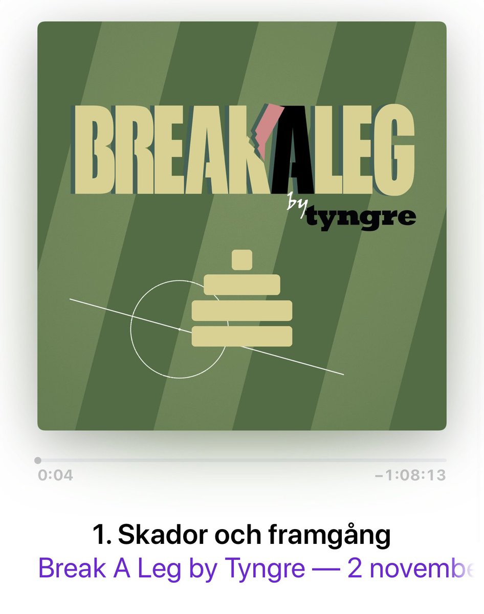 Ny podd ute, lyssna till vår <a href="/MHgglund/">Martin Hägglund</a> som redogör för vår forskning, framförallt från den så kallade Elite Club Injury Study, som initierades redan 2001 av <a href="/JanEkstrand/">Jan Ekstrand</a> på uppdrag av UEFA. Break A Leg by Tyngre finns där poddar finns!