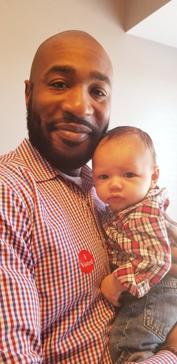 Don't forget to VOTE! I explained to Christian the importance of voting and how many of his ancestors died to give us this right. He might not comprehend this weight of voting now...but I'm starting teach this early, lol!