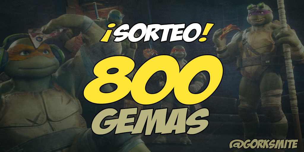 gorksmite's tweet photo. 🐢🎁 SORTEO de 800 GEMAS 🎁🐢

Perfecto para poder comprar el nuevo BATTLE PASS de #SMITE @TMNT
¡Y poder jugar con las Tortugas Ninja! 🥷🏽⚔️

Para participar: 

🐢 Follow: @gorksmite 
🐢 RT this Tweet
🐢 Menciona un amigo y tu Plataforma 💻🎮

🗓️ Fin: 20/11 https://t.co/3oGgZ8GGv2