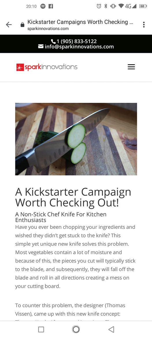 We have been mentioned by sparkinnovations on their design blog! check out sparkinnovations.com