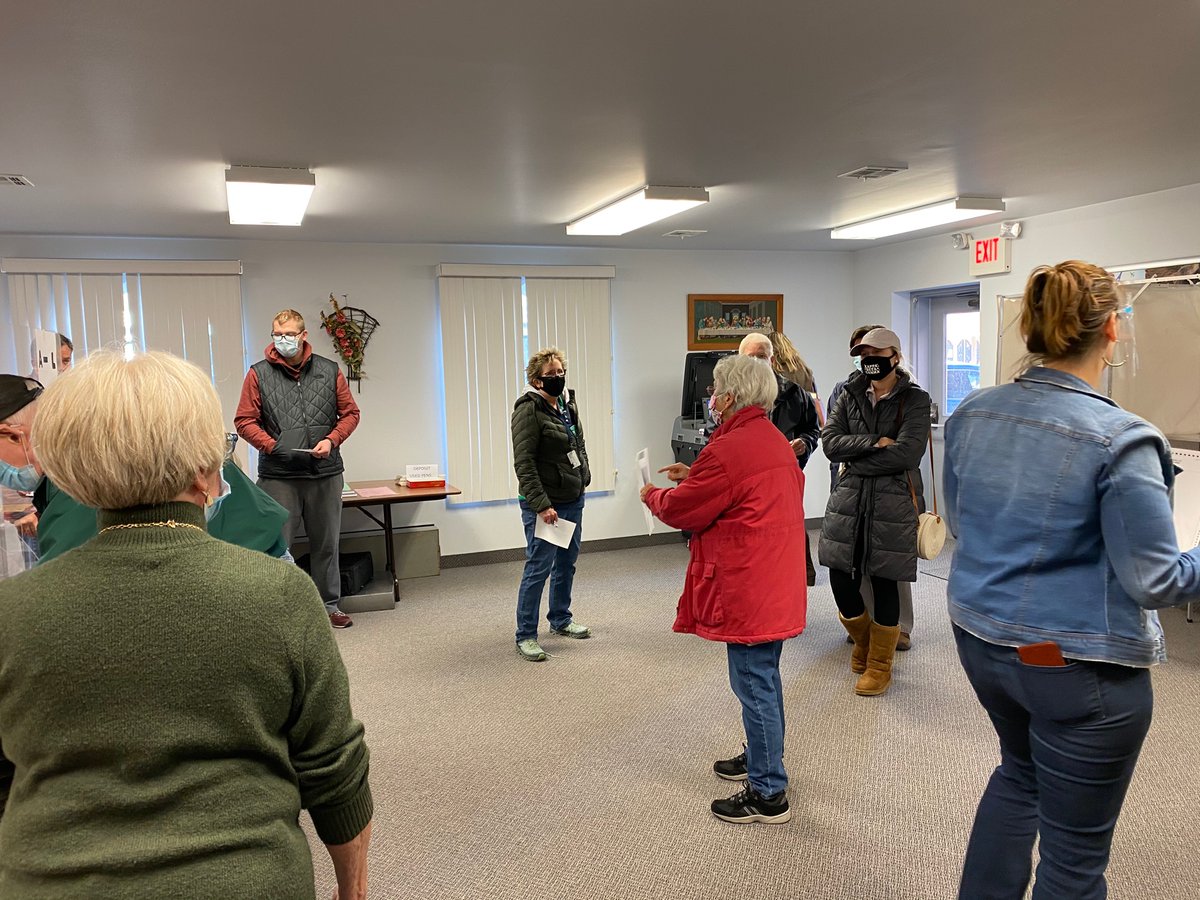 echopilot's tweet photo. Shortly lull at poll at Greencastle Church of the Brethren around 10 but the room filled up again quickly. https://t.co/XLA3BKXOTM